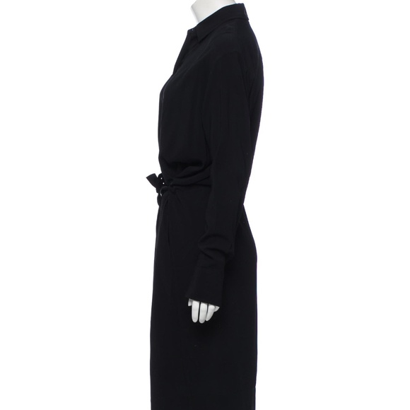 Vince Black Button-up Midi Dress S - Picture 2 of 3